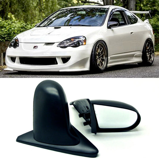 For 02-06 Acura RSX DC5 Pair Manual Adjustable Spoon Style JDM Side View Mirror - Autumn Wish Auto Art