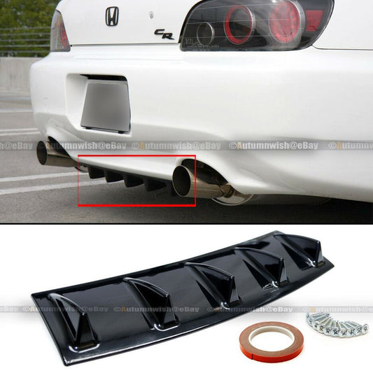 Toyota Celica 23" Bolt On Painted Glossy Black Finish ABS Rear Bumper Diffuser - Autumn Wish Auto Art
