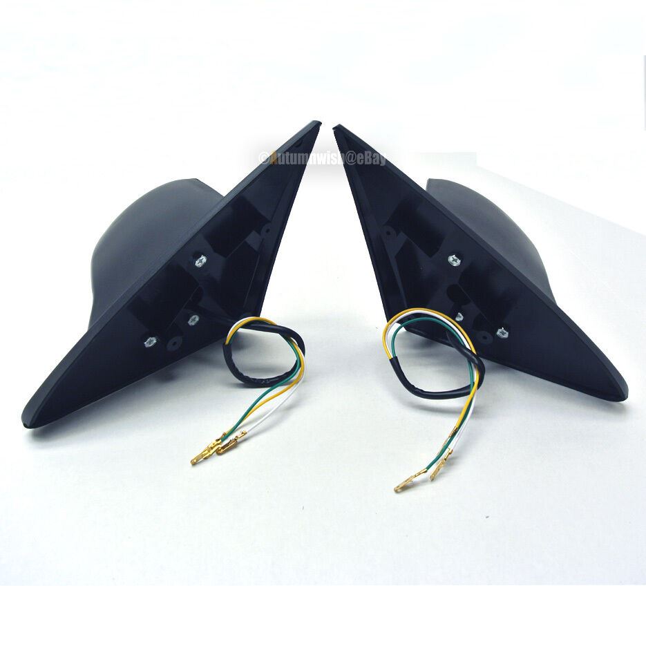 Honda 96-00 Civic 2/3DR Pair Powered Adjustable Spoon Style JDM Side View Mirror - Autumn Wish Auto Art