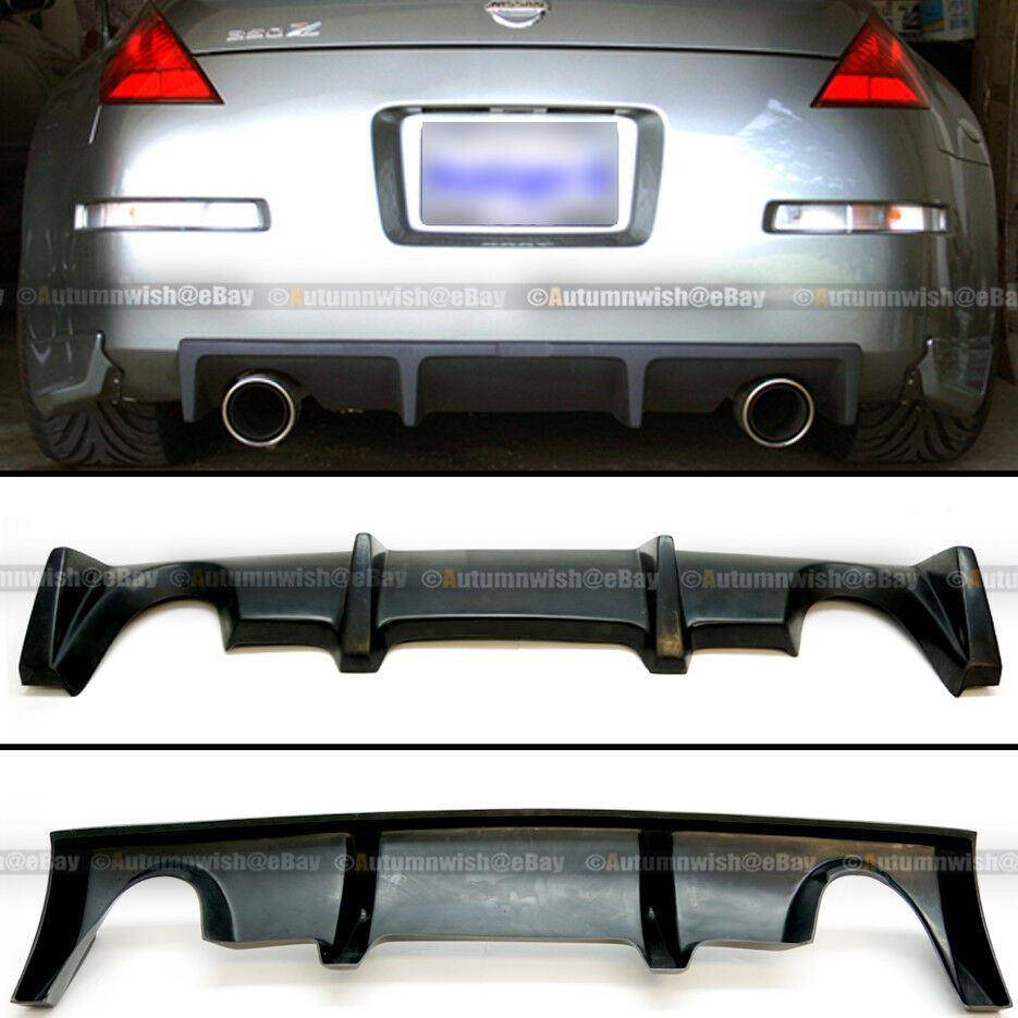 Nissan 350z 03-07 Fairlady Z33 J Style Rear Bumper Chin Lip Diffuser Spoiler - Autumn Wish Auto Arts