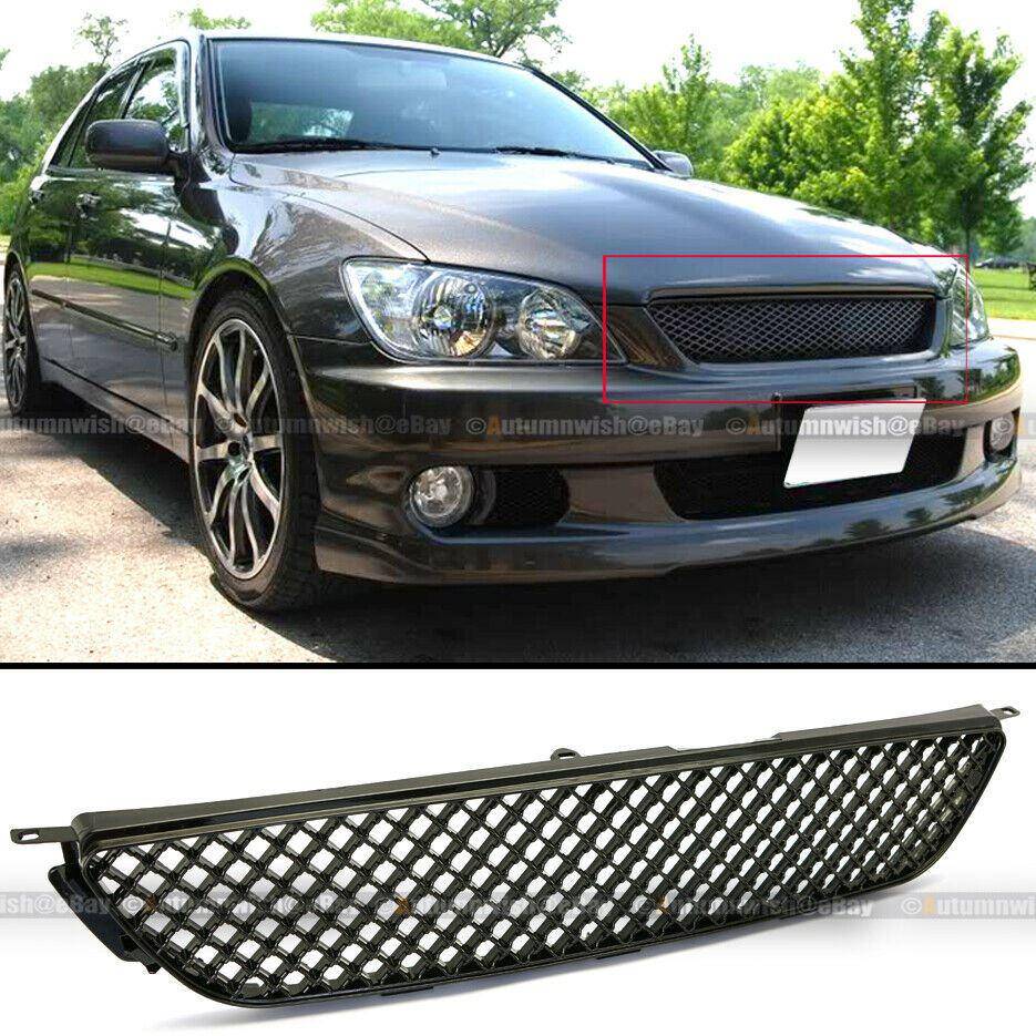 Lexus IS300 01-05 Glossy Black Honeycomb 3D VIP Altezza Hood Mesh Grill Grille - Autumn Wish Auto Arts