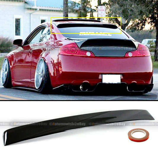 Infiniti G35 03-07 2DR Painted Glossy Black Rear Roof Wing Spoiler Visor - Autumn Wish Auto Arts