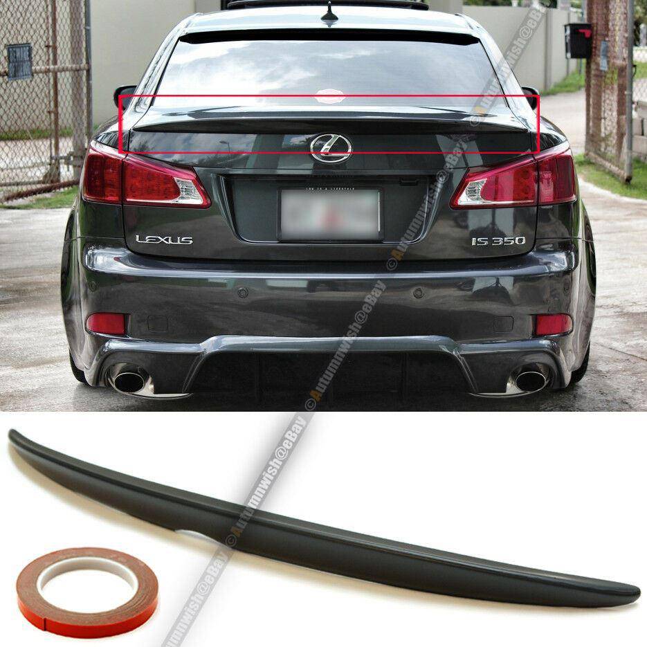 Lexus IS250 IS350 06-12 OE Style Unpainted ABS Rear Trunk Wing Spoiler Add On - Autumn Wish Auto Arts