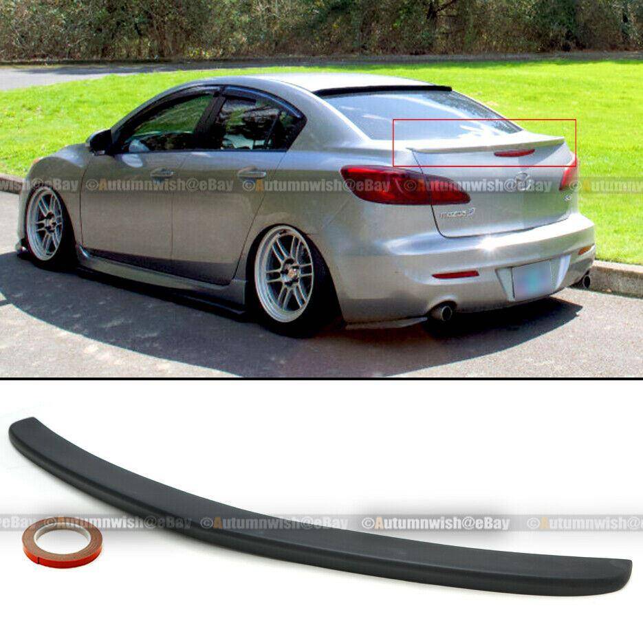 Mazda 3 10-13 4DR Sedan JDM OE Style Flush Mount Rear Trunk Wing Spoiler - Autumn Wish Auto Arts