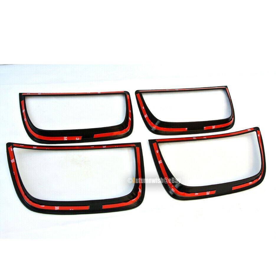 Chevrolet Camaro 10-13 Matte Black Finish Tail Light Cover Chrome Delete Frame Bezel - Autumn Wish Auto Arts