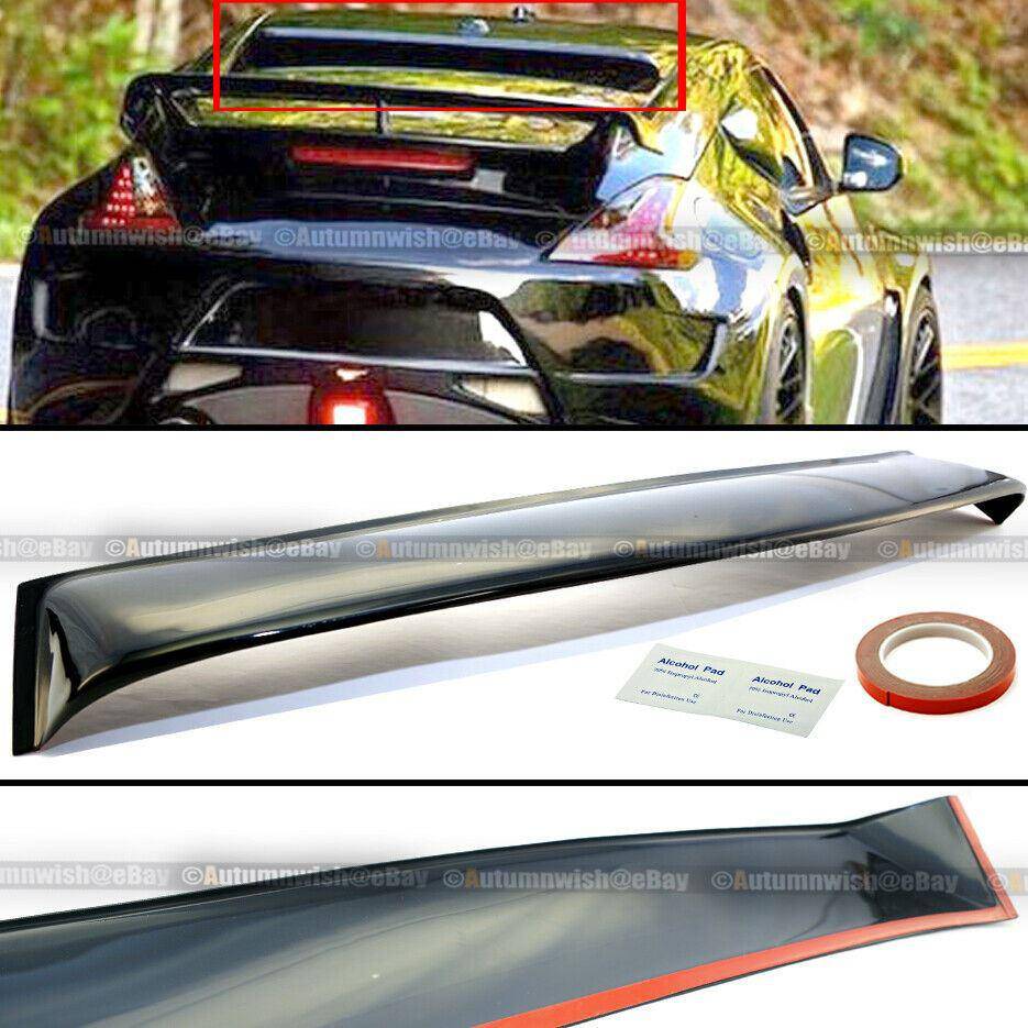 Nissan 370Z 09-19 Z34 Rear Window Roof Sun Rain Shade Vent Visor Spoiler - Autumn Wish Auto Arts