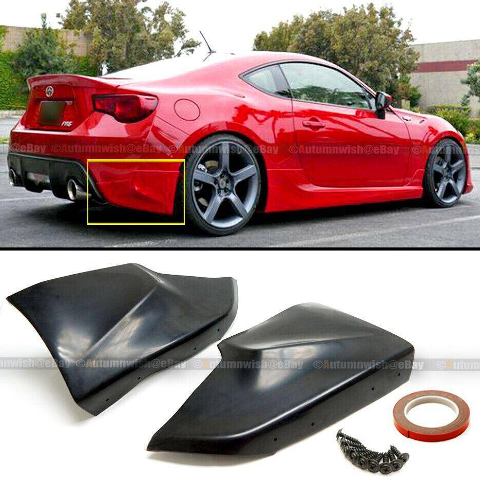 Scion FRS Subaru BRZ Toyota 86 13-20 F/A Style PU Rear Bumper Lip Spoiler Cap Splitter Add On - Autumn Wish Auto Arts