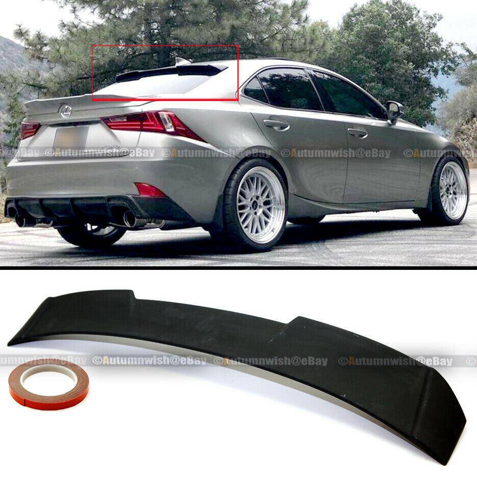 Lexus IS250 IS350 IS200t IS300 14-19 Primed V2 Style Rear Window Roof Wing Spoiler - Autumn Wish Auto Arts