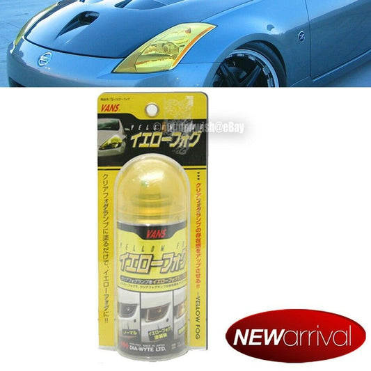 Japan Vans Yellow Tint Spray Paint Head Corner Fog Tail Light Side Marker Lens - Autumn Wish Auto Art