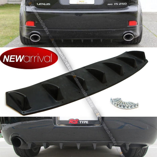 Fit K1500 Bolt On Unpainted Flexible PU Rear Bumper Diffuser Chin Lip Add On - Autumn Wish Auto Art