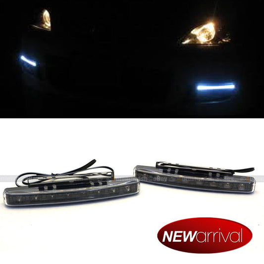 Fit Cougar 12 LED Driving DRL Daytime Running Light Flexible Strip White - Autumn Wish Auto Art