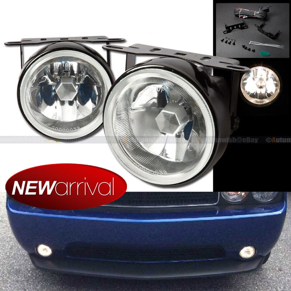 Chevrolet S10 3.5" Round Clear Lens White Bumper Fog Light Lamp + Switch & Harness - Autumn Wish Auto Art