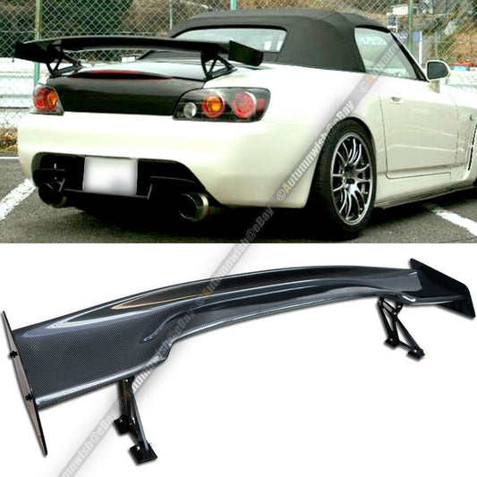 Scion FRS 57" GT Style Carbon Fiber Down Scionce Ultrawide Stand Trunk Spoiler Wing - Autumn Wish Auto Art