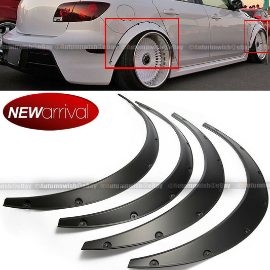Will Fit Sierra Wheel Fender Flares wide Body Flexible ABS Plastic Universal - Autumn Wish Auto Art