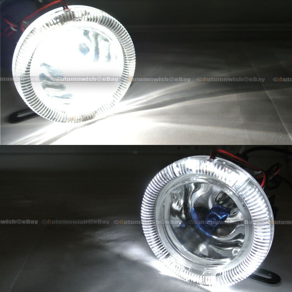 Nissan Altima 3" Round Super White Halo Bumper Driving Fog Light Lamp Compl Kit - Autumn Wish Auto Art