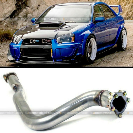 Subaru WRX 02-06 STI Turbo Stainless 3" Down Pipe Downpipe Exhaust - Autumn Wish Auto Art