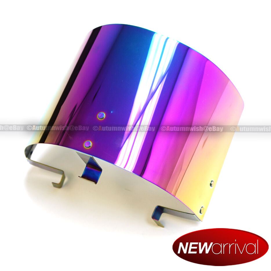 Neo Chrome Air Intake Filter Heat Shield For 2.25" to 3.5" Cone Filters - Autumn Wish Auto Art