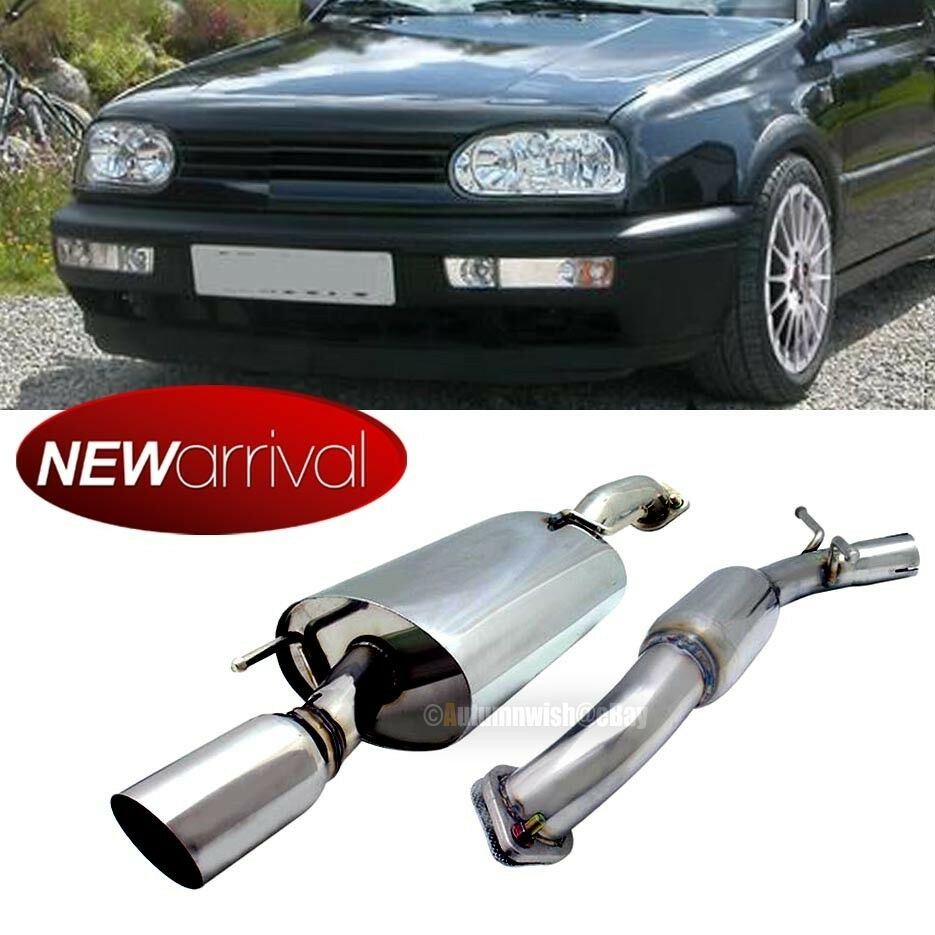 VolksWagen: Golf 3 GTI VR6 T-304 Stainless Steel 4" Tip Catback Exhaust System Kit - Autumn Wish Auto Art