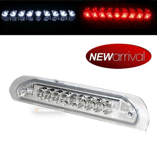 For: 02-08 Ram Truck Clear WH / RD LED 3rd Third Stop Brake Light Rear Tail Lamp - Autumn Wish Auto Art