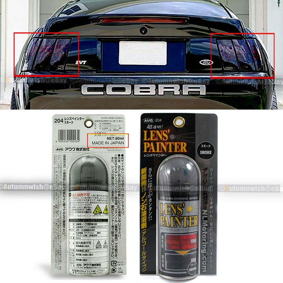 AUG 204 Smoke Tint Spray Paint Head Corner Fog Tail Light Side Marker Lens - Autumn Wish Auto Art