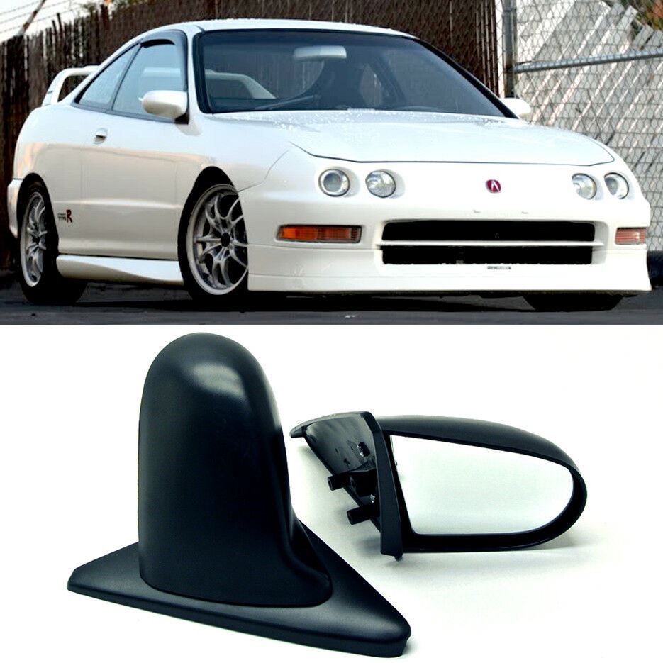 Acura 94-01 Integra 2DR Pair Manual Adjustable Spoon Style JDM Side View Mirror - Autumn Wish Auto Art