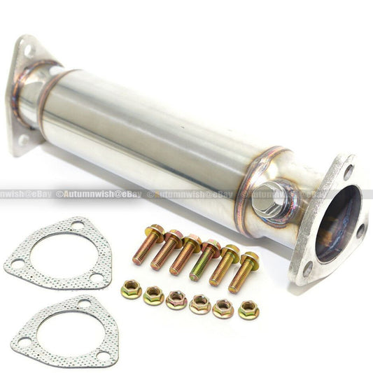 Fit 92-01 Prelude 86-93 Accord High Flow Stainless Straight Test Pipe Exhaust - Autumn Wish Auto Art