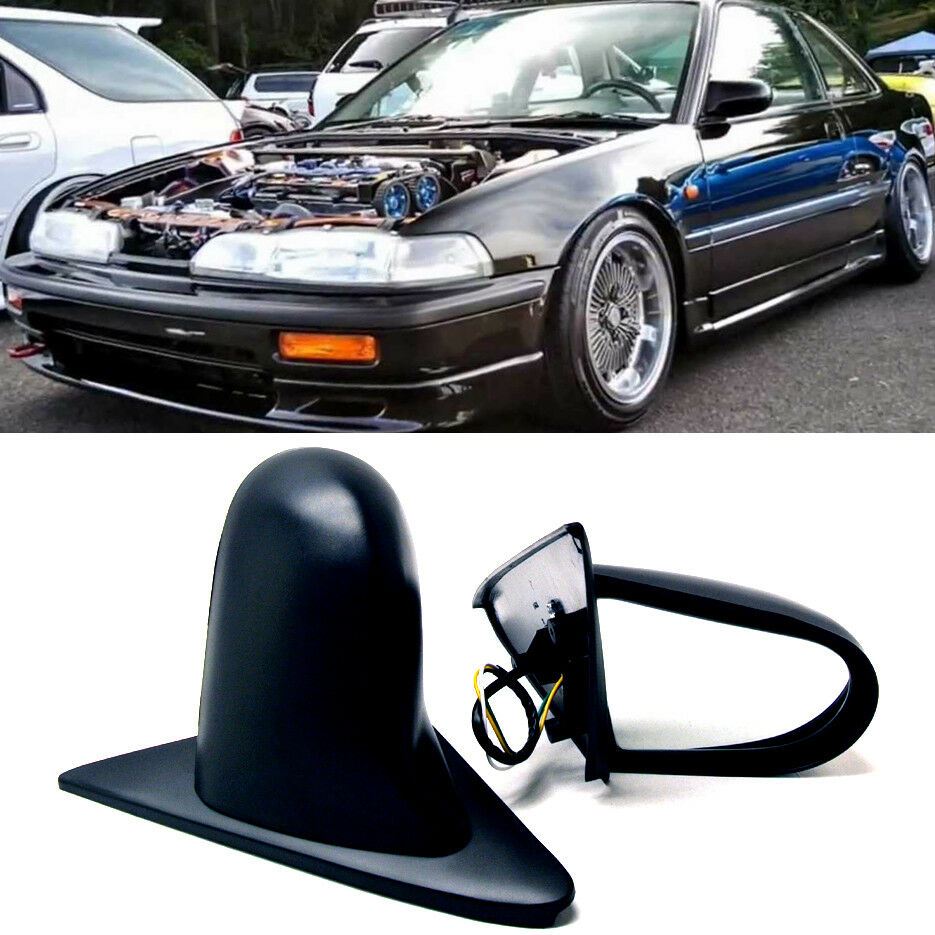 Acura 90-93 Integra 2DR Pair Powered Adjustable Spoon Style JDM Side View Mirror - Autumn Wish Auto Art