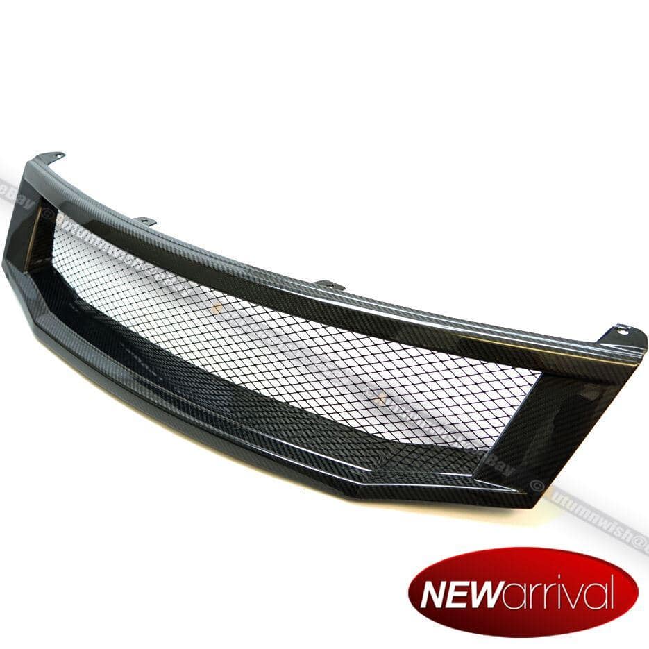 Honda Accord 08-10 4DR Sedan Real Carbon Fiber Front Hood Mesh Grille Grill - Autumn Wish Auto Arts