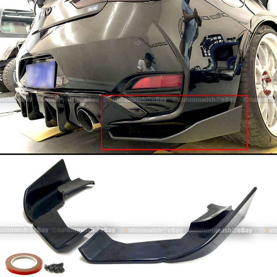 Infiniti Q60 17-19 2DR Coupe JDM Style Rear Bumper Lip Aprons Splitter 2pcs - Autumn Wish Auto Arts