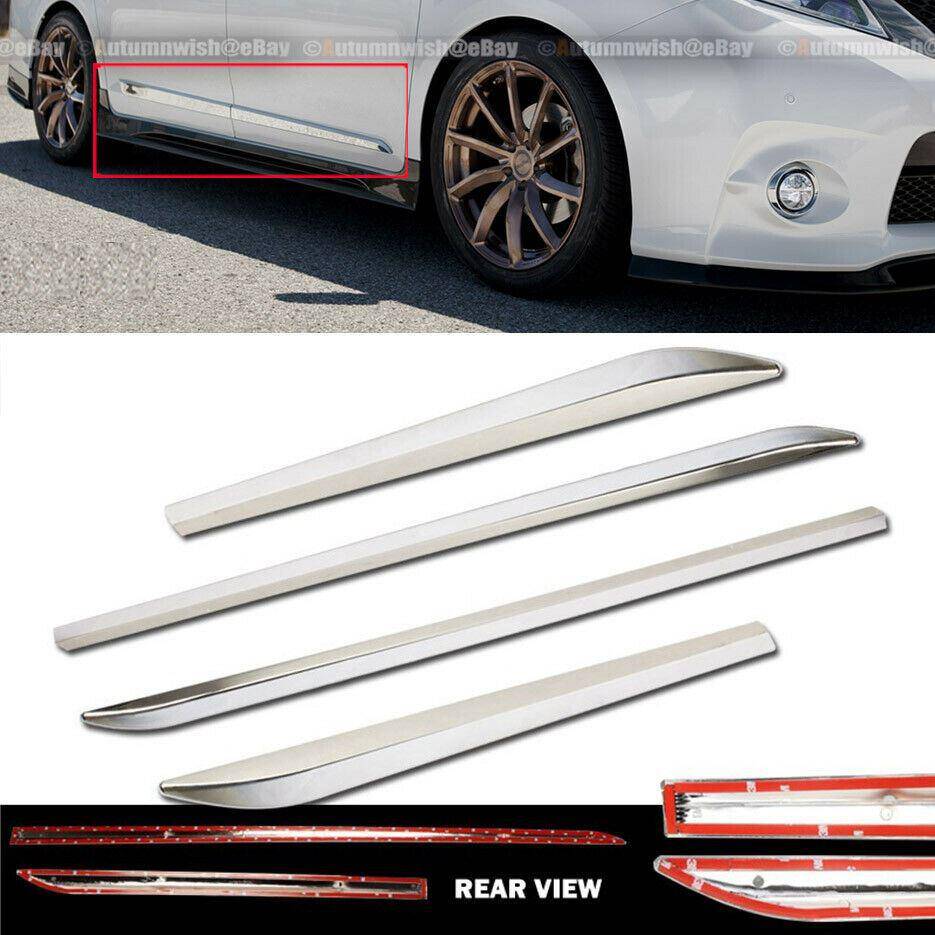 Toyota Sienna 11-20 ABS Outside Door Body Side Molding Chrome Trim 4 PCS - Autumn Wish Auto Arts