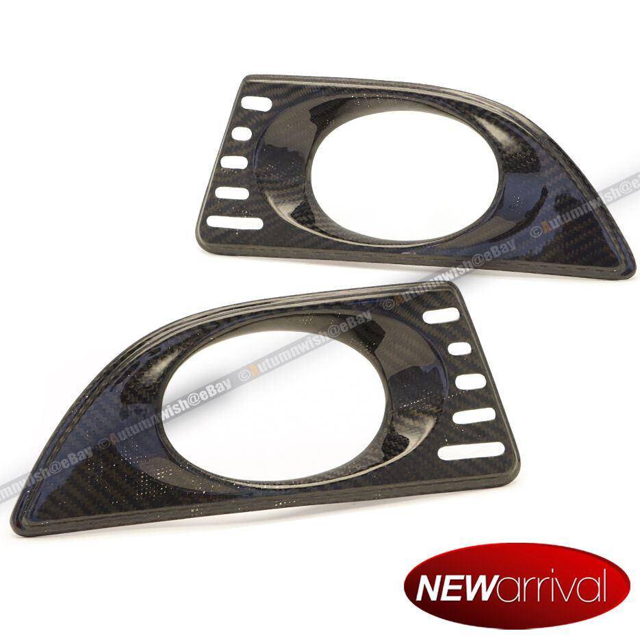 Acura RSX 05-06 DC5 JDM 100% Real Carbon Fiber Fog Light Lamp Cover Covers - Autumn Wish Auto Arts