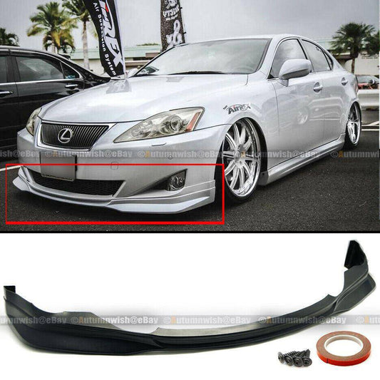 Lexus IS250 IS350 F Sport 06-08 Style PU Front Bumper Chin Lip Body Kit - Autumn Wish Auto Arts