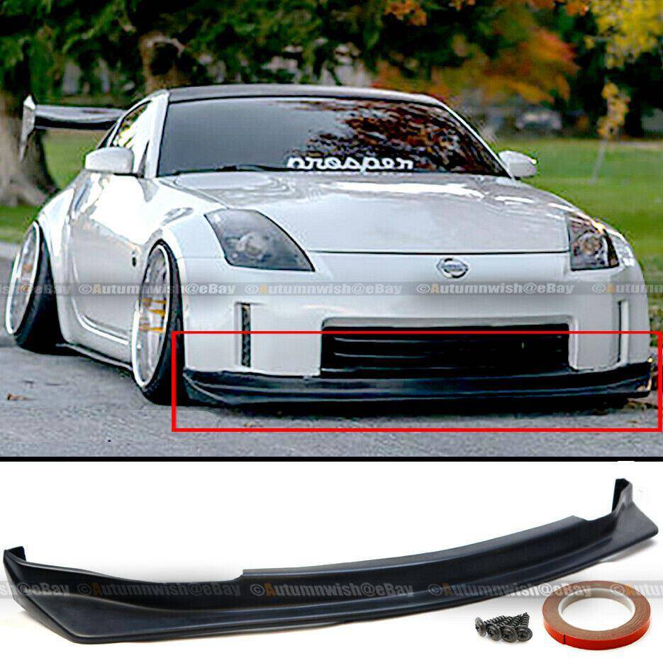 Nissan 350z 06-09 Z33 Unpainted Type NS Style PU Front Bumper Chin Lip Body Kit - Autumn Wish Auto Arts