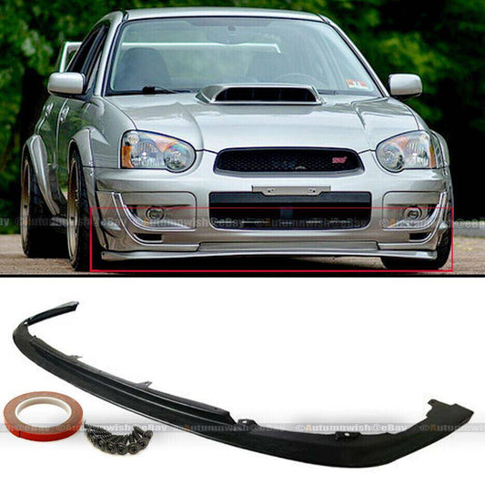Subaru Impreza WRX STI 04-05 Urethane V-Limited Style PU Front Bumper Chin Lip Body Kit - Autumn Wish Auto Arts