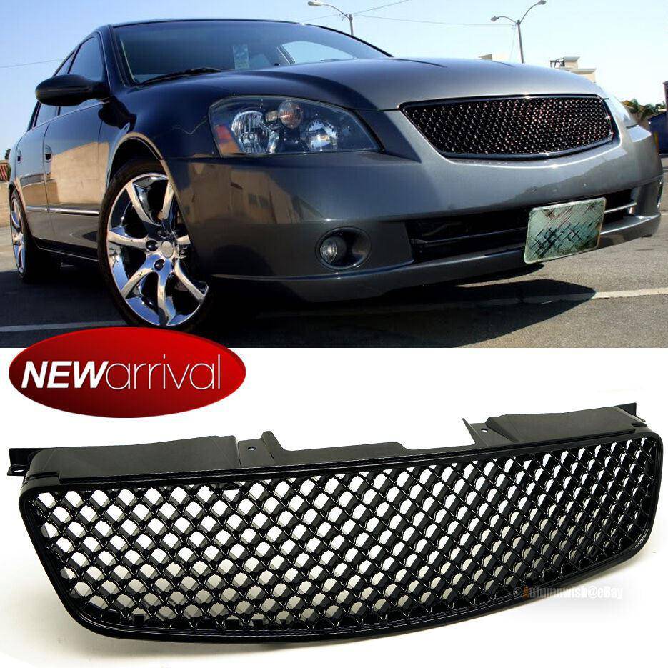 Nissan Altima 05-06 Honeycomb Style Badgeless Bumper Hood VIP 3D Mesh Grille - Autumn Wish Auto Arts