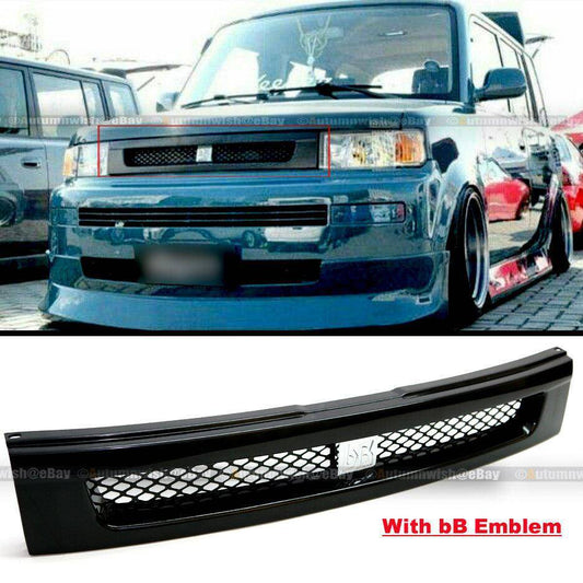 Scion xB 03-07 Black JDM VIP Style Metal Mesh Hood Front Grille - Autumn Wish Auto Arts