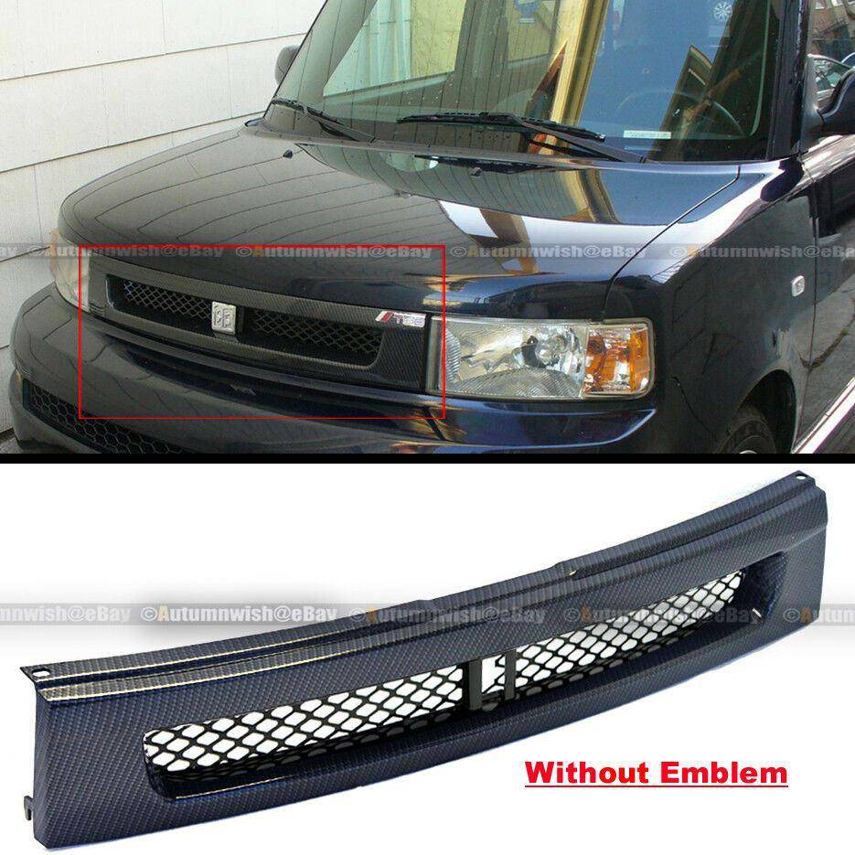 Scion XB 04-07 bB Carbon Painted JDM Front Hood ABS Grille Metal Mesh without Emblem - Autumn Wish Auto Arts