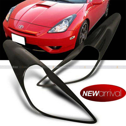 Toyota Celica 00-05 Black Eyelid Eyebrow Headlight Cover lid brow - Autumn Wish Auto Arts