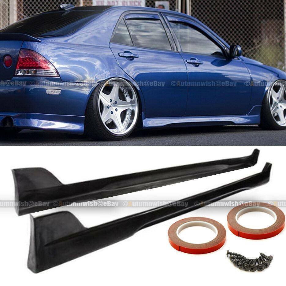 Lexus IS300 01-05 XE10 TR-D Style Urethane Pair Side Skirt Side skirt Lip Body Kit - Autumn Wish Auto Arts