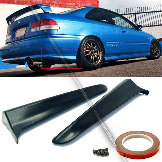 Honda Civic 99-00 EK 2 Door M Style Rear Bumper Lip Kit Spats Cap Valences Apron - Autumn Wish Auto Arts