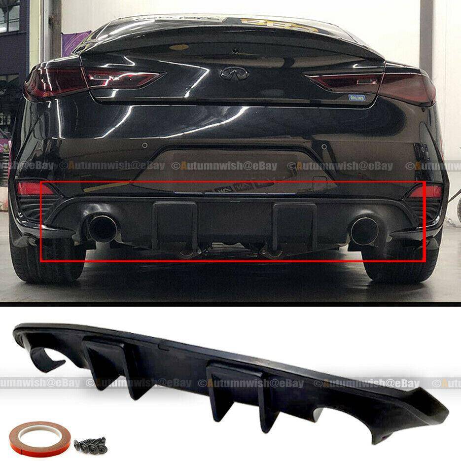 Infiniti Q60 17-19 2DR Coupe JDM Style Rear Bumper Lip Diffuser Splitter 1 piece - Autumn Wish Auto Arts