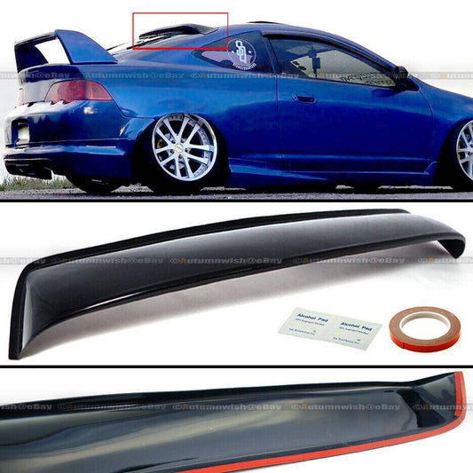 Acura RSX 05-06 DC5 Type-S ABS Plastic Black Rear Roof Spoiler Window Visor Wing - Autumn Wish Auto Arts