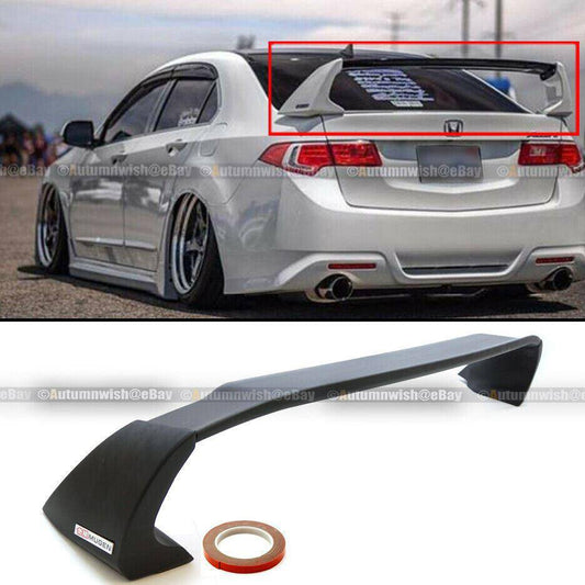 Acura TSX 09-14  Sedan CU1 CU2 Unpainted Mugen Style 3PCS Trunk Wing Spoiler - Autumn Wish Auto Arts