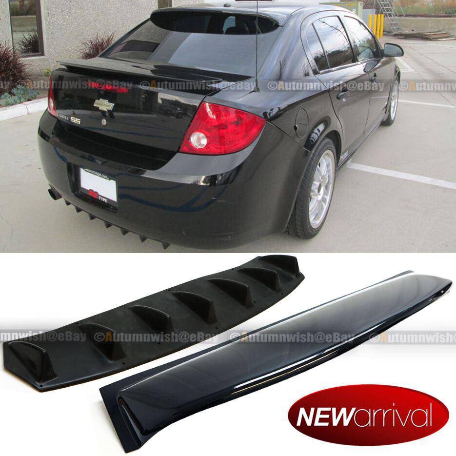 Chevrolet Cobalt 05-10 4DR Sedan Rear Window Roof Wing Visor & Rear Bumper Diffuser - Autumn Wish Auto Arts