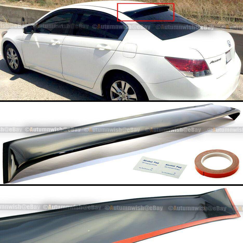 Honda Accord 08-12 4DR Rear Window Roof Sun Rain Shade Vent Visor Spoiler - Autumn Wish Auto Arts