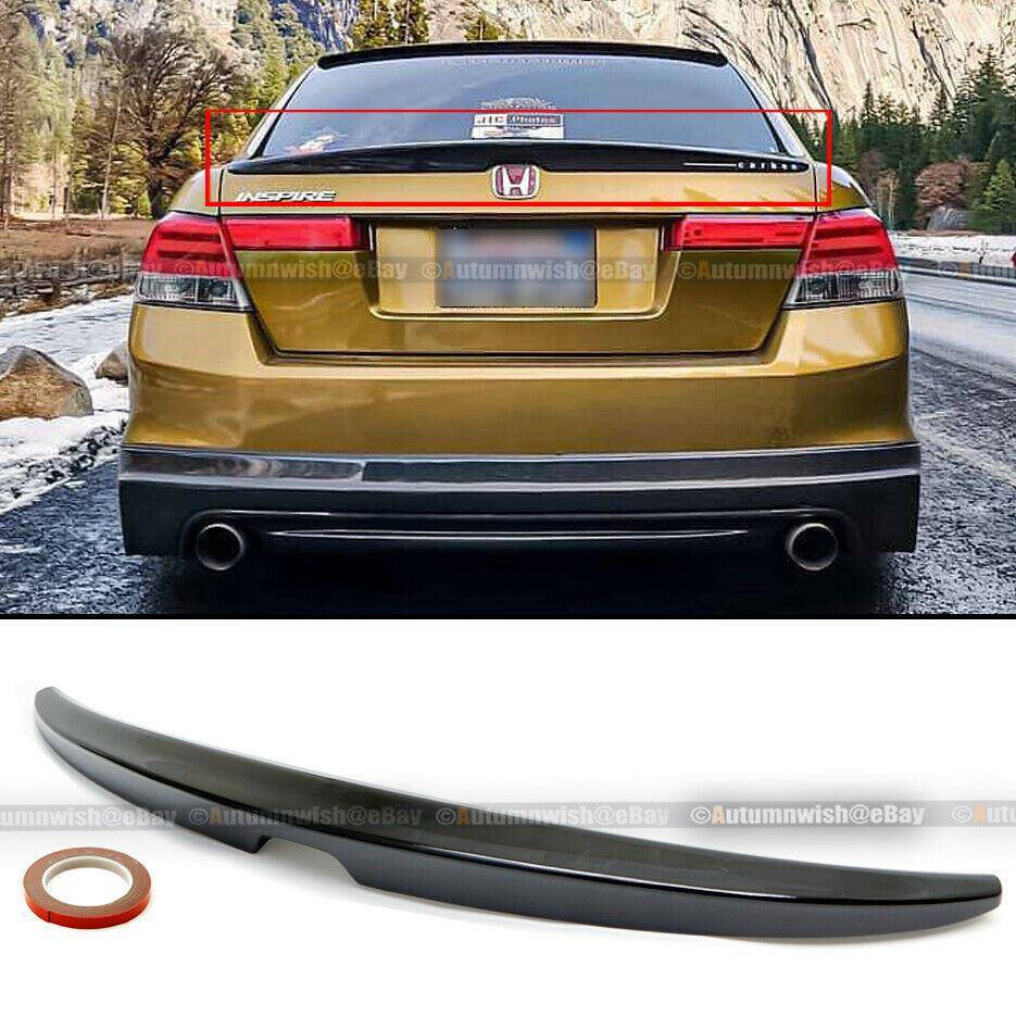 Honda Accord 08-12 Sedan 4DR OE Style Trunk Lip Spoiler Wing Painted Glossy Black - Autumn Wish Auto Arts