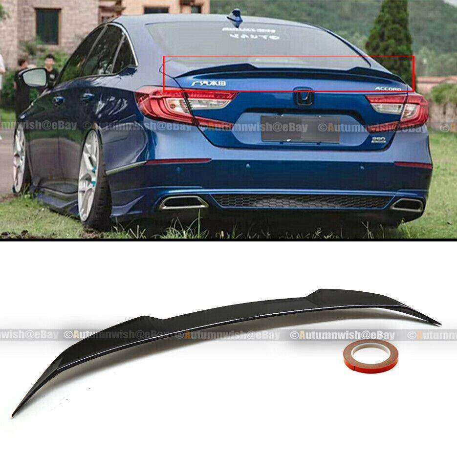 Honda Accord 18-19 4DR H Style Trunk Lid Spoiler Wing Glossy Black Painted - Autumn Wish Auto Arts