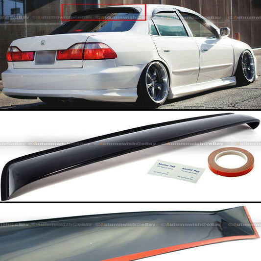 Honda Accord 98-02 4DR Sedan Black Tinted Rear Roof Window Shade Visor Spoiler - Autumn Wish Auto Arts