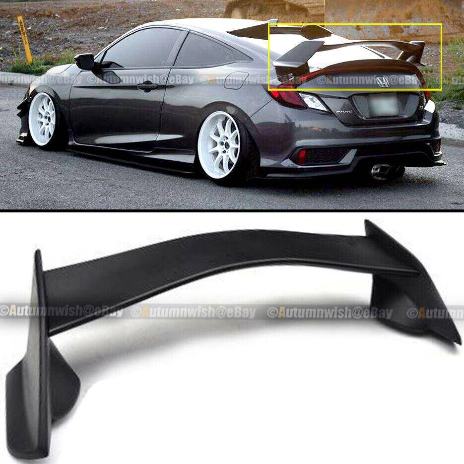 Honda Civic 16-19 10th X 2DR Coupe Type R Matte Black Trunk Wing Spoiler - Autumn Wish Auto Arts