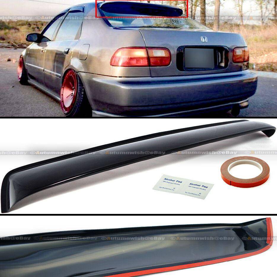 Honda Civic 92-95 4DR Sedan Rear Window Roof Sun Rain Shade Vent Visor Spoiler - Autumn Wish Auto Arts